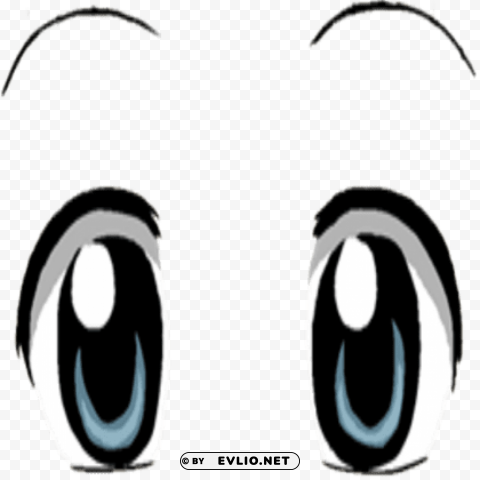 Anime Eyes Isolated PNG Object With Clear Background
