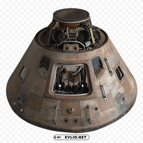 apollo 11 command module CleanCut Background Isolated PNG Graphic