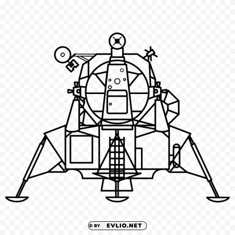 apollo lunar module Clear Background Isolated PNG Illustration