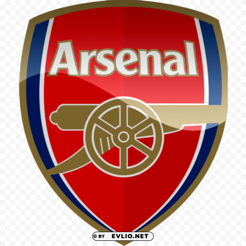 arsenal Isolated Design on Clear Transparent PNG