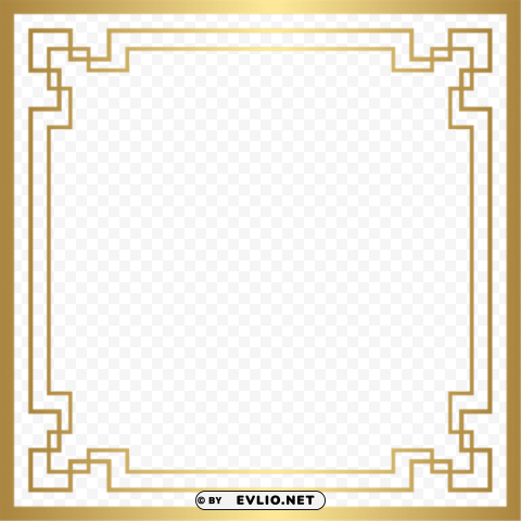 art deco frame Isolated Graphic on HighQuality PNG