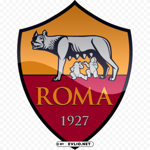 as roma football logo Clean Background Isolated PNG Illustration