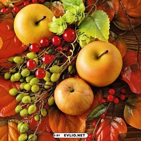 autumnwith fruits PNG file with no watermark