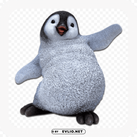 baby emperor penguin PNG pictures with no backdrop needed