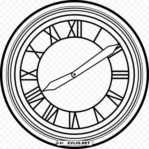 back to the future clock face Isolated Icon in Transparent PNG Format