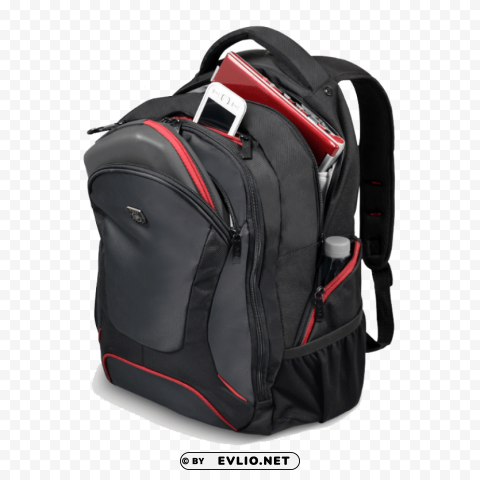 backpack Isolated Artwork on Clear Background PNG