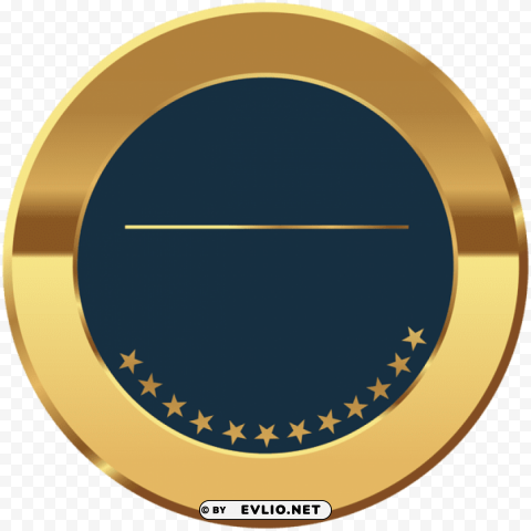 Badge Gold Blue Transparent PNG For Web Design