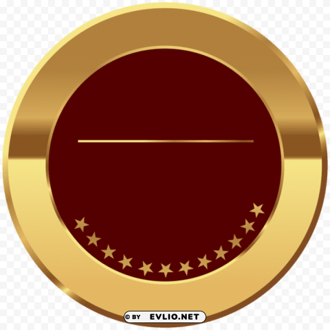 badge gold red transparent PNG for free purposes