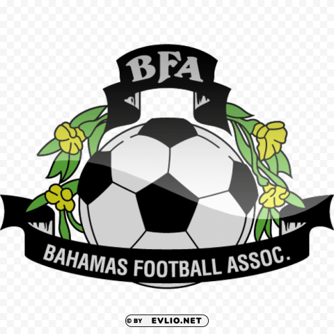 bahamas football logo Isolated Graphic on Clear Background PNG
