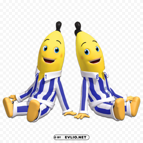bananas in pyjamas sitting HighResolution Transparent PNG Isolated Graphic