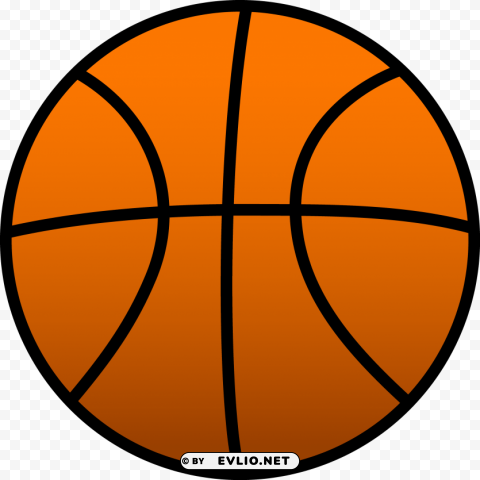 Basketball Isolated Graphic On Clear PNG