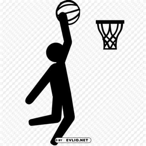 PNG image of basketball dunk Isolated Object on HighQuality Transparent PNG with a clear background - Image ID a7365e49