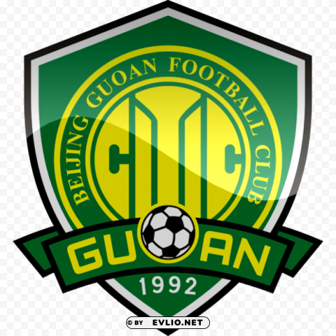 beijing guoan fc football logo PNG Isolated Subject on Transparent Background