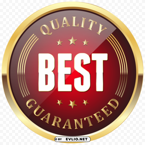best quality guaranteed badge Isolated Icon in Transparent PNG Format