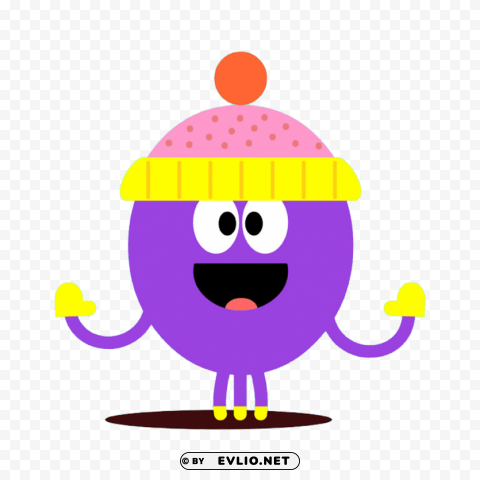 betty wearing winter hat PNG isolated
