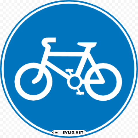 Bicycle Path Traffic Sign Free Download PNG Images With Alpha Transparency