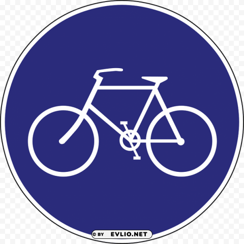 bike path road sign Free download PNG with alpha channel