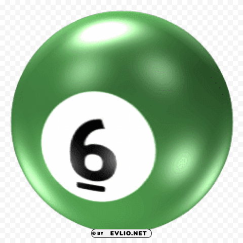 billiard ball 6 Free download PNG images with alpha channel diversity