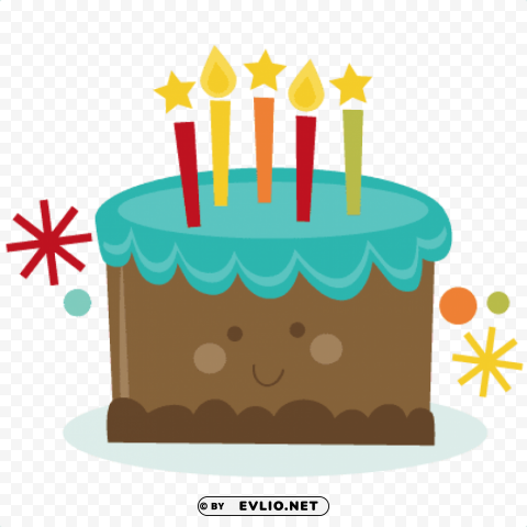 birthday cake cute PNG for web design