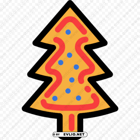 biscuit tree christmas dessert bakery sweet food - ตน ครสตมาส ขาว ดำ Transparent Background PNG Isolated Icon
