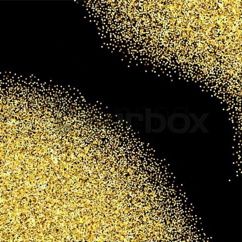 Black And Gold Glitter Background Texture PNG Image With Clear Isolation