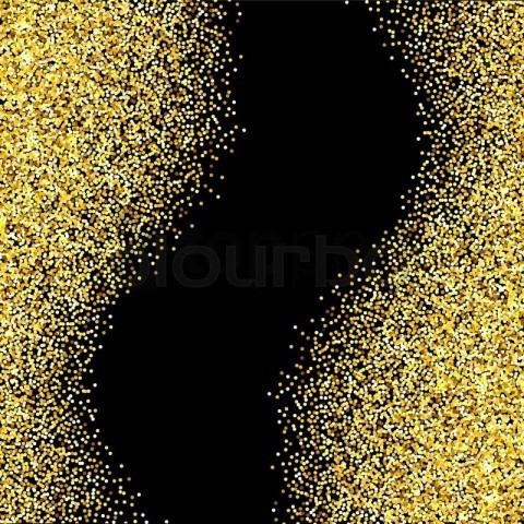 black and gold glitter background texture PNG Image with Isolated Artwork