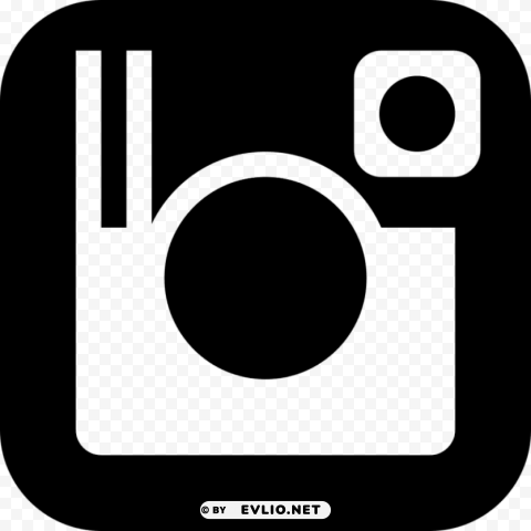 black and white background instagram logo Transparent PNG images for design