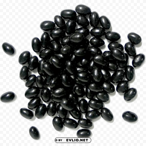 Transparent black beans Isolated Illustration in Transparent PNG PNG background - Image ID 901738bd