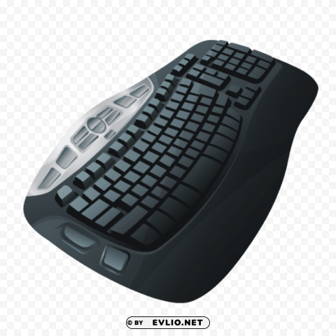 black keyboard Isolated Design Element in HighQuality PNG