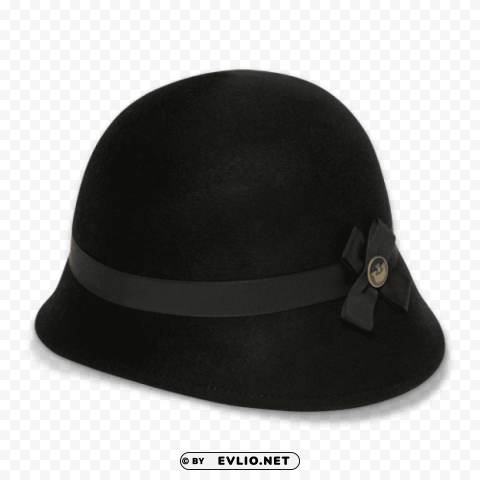 Black Ladies Hat Clear Background PNGs