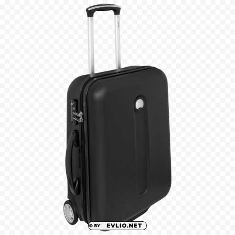 black luggage Isolated Item on HighResolution Transparent PNG