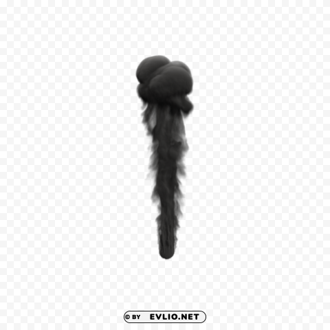 black smoke Transparent PNG Isolated Graphic with Clarity