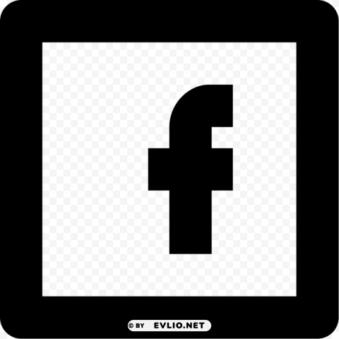 black square facebook logo PNG images with no royalties