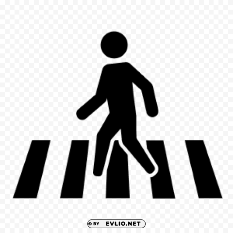 Black Street Crossing Logo Transparent PNG Download