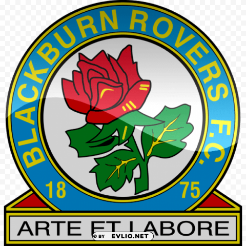 blackburn rovers football logo PNG pictures with no background required