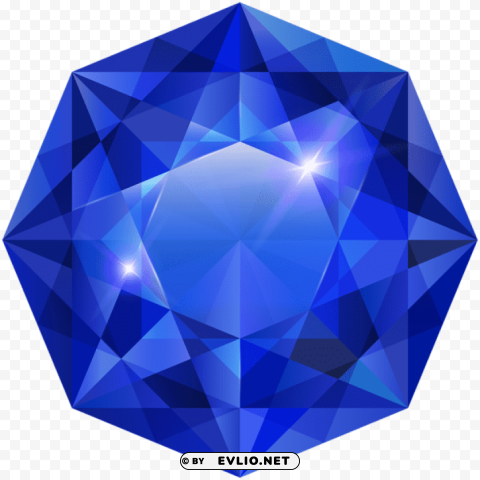 blue diamond Transparent PNG Object with Isolation