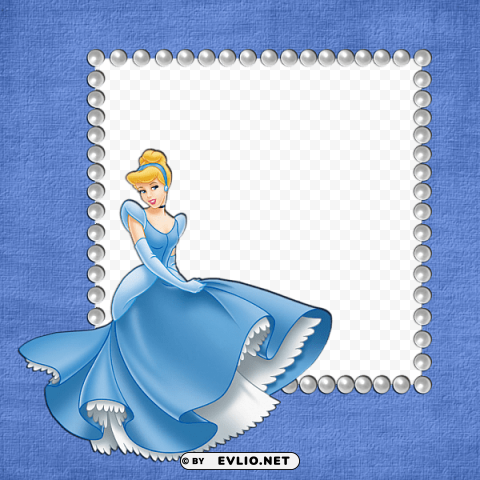 Blue Girls Transparent Frame With Cinderella Free PNG Images With Alpha Transparency Compilation