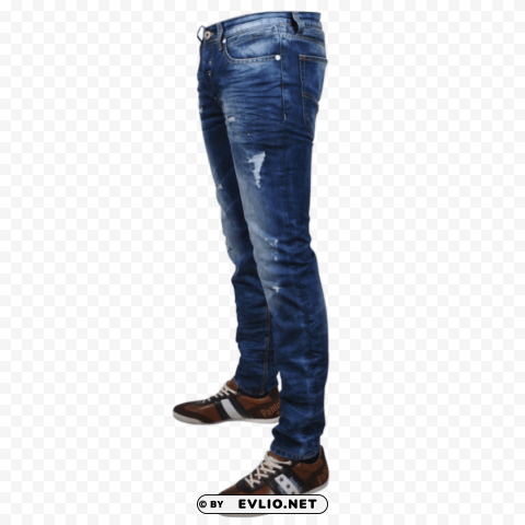 blue heren jeans PNG Image with Transparent Isolated Graphic