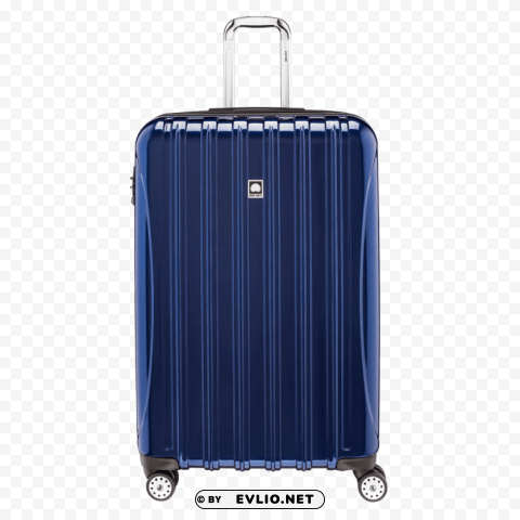 blue luggage Isolated Subject with Transparent PNG