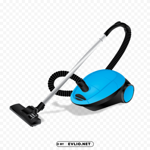 blue vacuum cleaner PNG for blog use