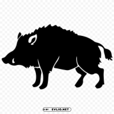 boar Isolated Icon in Transparent PNG Format png images background - Image ID 15740b83