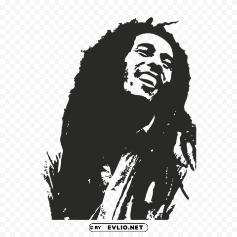 bob marley PNG with Clear Isolation on Transparent Background clipart png photo - 48989c43