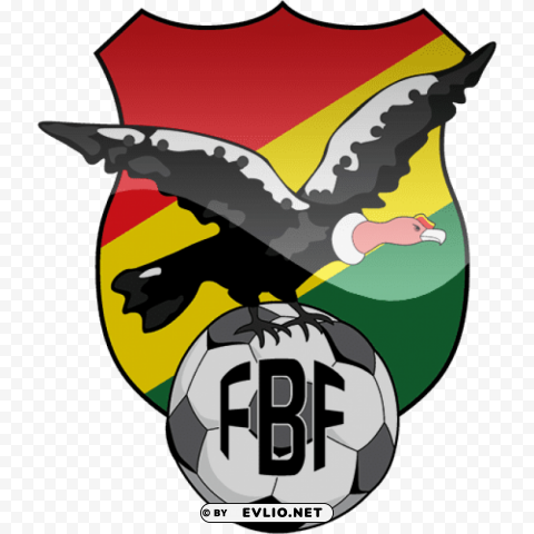 bolivia football logo Isolated Character with Clear Background PNG