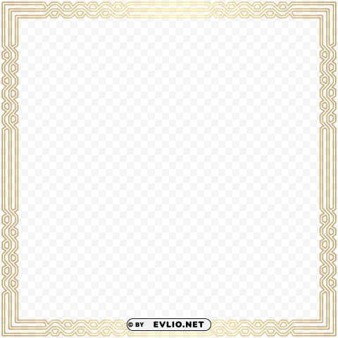 border frame gold Transparent PNG art clipart png photo - 11e09360