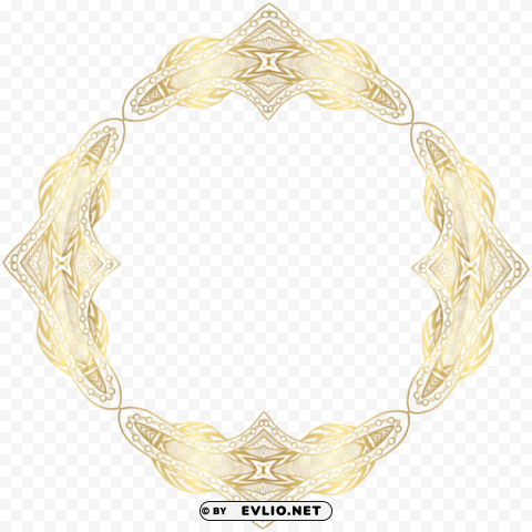 Border Gold Frame PNG For Personal Use