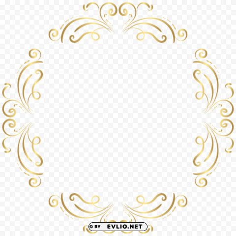 border round deco frame PNG images for advertising