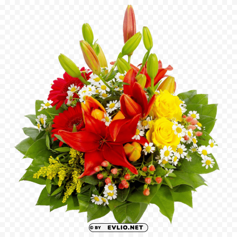 PNG image of bouquet of flowers Transparent PNG images wide assortment with a clear background - Image ID 0a4089ab