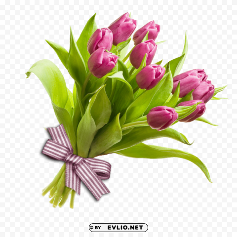 PNG image of bouquet of flowers Isolated Design Element in Clear Transparent PNG with a clear background - Image ID cab64c97