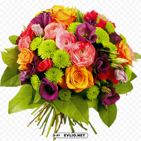 PNG image of bouquet of flowers PNG files with clear backdrop assortment with a clear background - Image ID a1b790a1