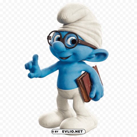 brainy smurf Isolated Design Element in HighQuality Transparent PNG